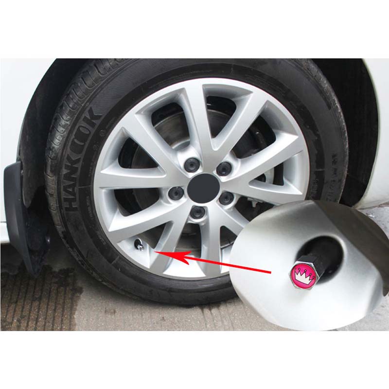 Tire Valve Caps Wheel Bolt & Nut Anti-theft Fashion Eyes Imperial Crown Car Wheel Tires Tyre Stem Air Cap Auto Airtight Covers