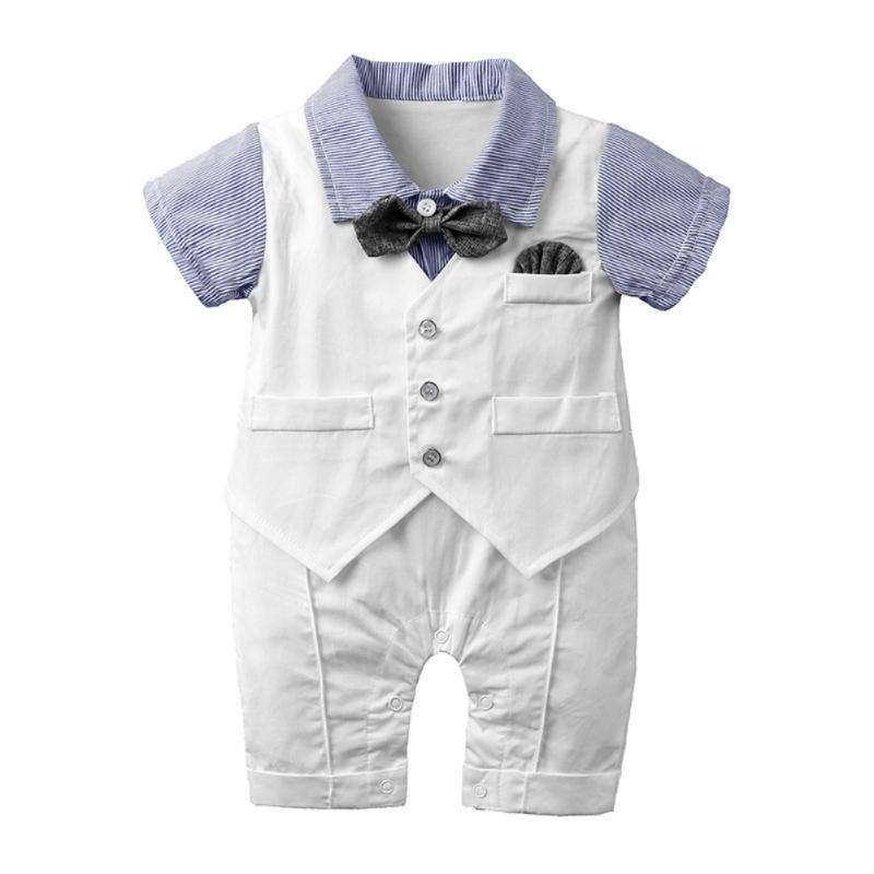 Jumpsuits Infant Boy Romper Boys Gentleman Jumpsuit Toddler Born Outfits Baby Clothes Kids Summer Spring 3-28M Age, Blue
Jumpsuits Infant Boy Romper Boys Gentleman Jumpsuit Toddler Born Outfits Baby Clothes Kids Summer Spring 3-28M Age, Blue