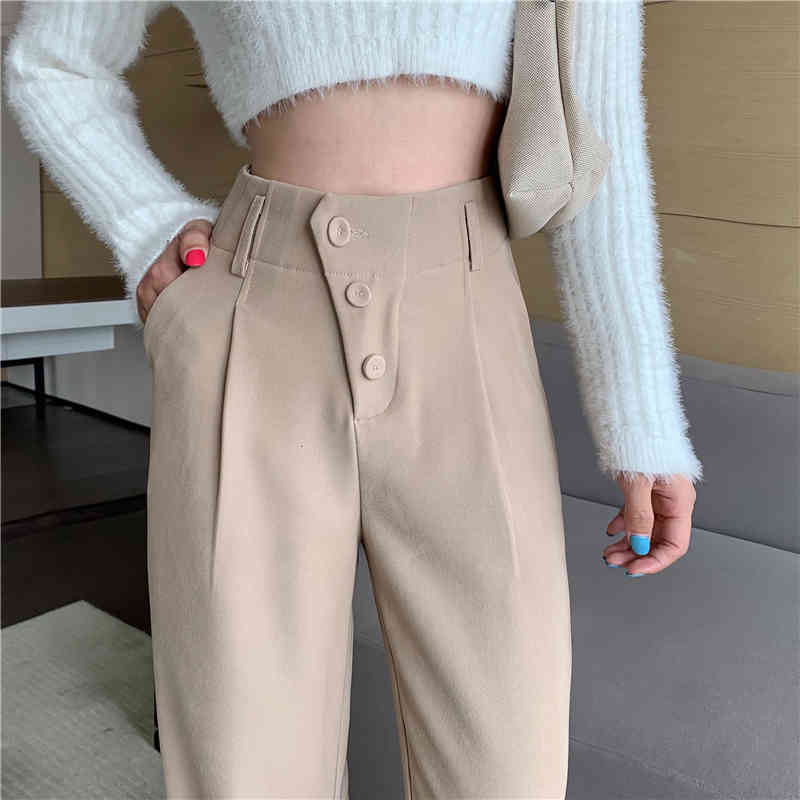 Women' Pants & Capris 2021 offers hang down feeling lazy suit high-waisted character show thin mop the floor wide-legged, Black
Women' Pants & Capris 2021 offers hang down feeling lazy suit high-waisted character show thin mop the floor wide-legged, Black