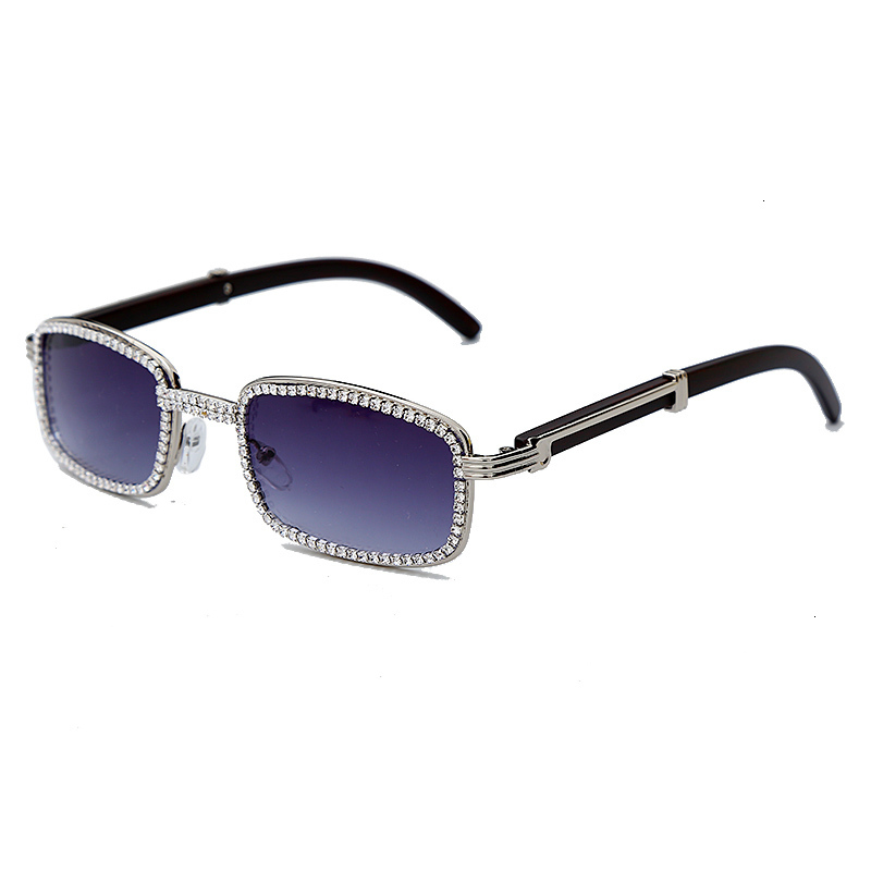 Sunglasses Square Street Men Luxury Vintage Steampunk Unique Metals Frames Diamond Glass Shades Uv400 Glasses, White;black
Sunglasses Square Street Men Luxury Vintage Steampunk Unique Metals Frames Diamond Glass Shades Uv400 Glasses, White;black