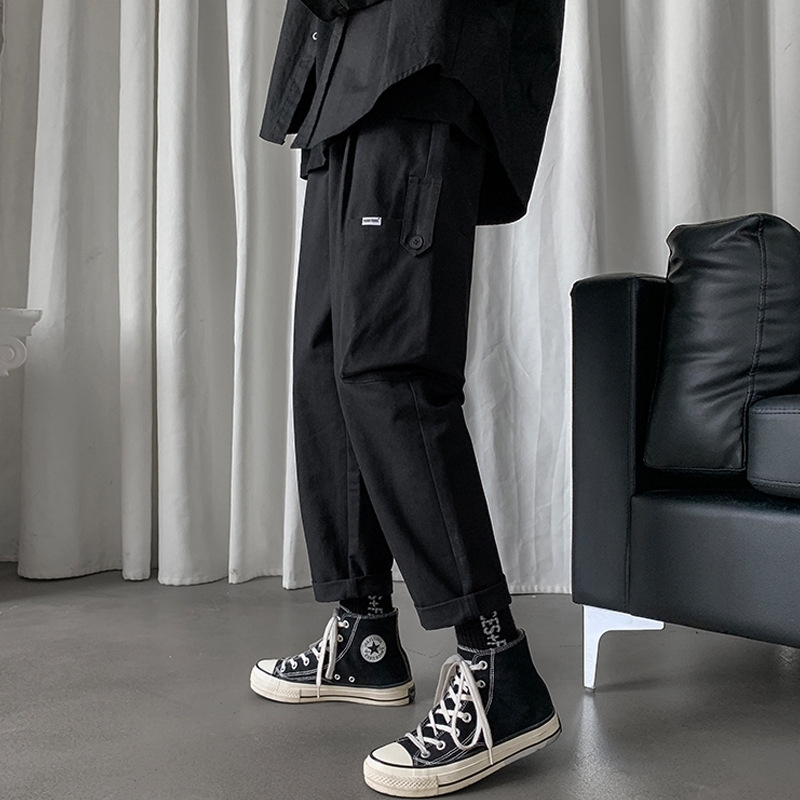 Straight men's net red tiktok, tide pants, overalls, winter nine points trousers, Korean version, fashion, autumn and, Black
Straight men's net red tiktok, tide pants, overalls, winter nine points trousers, Korean version, fashion, autumn and, Black