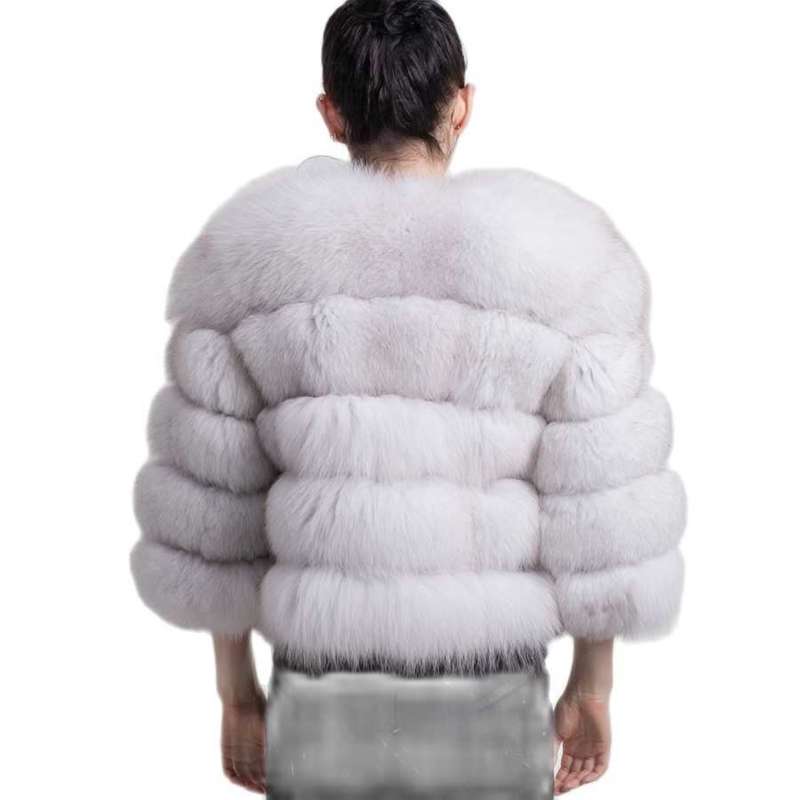 QIUCHEN PJ1801 arrival women winter real fur coat thick jacket 210928