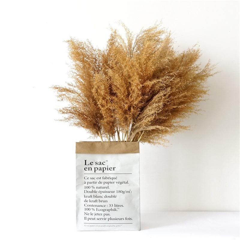 Dried Pampas Grass Decor Wedding Flower Bunch Natural Plants For Home Christmas Decorations 2021 Floral Container Decorative Flowers & Wreat