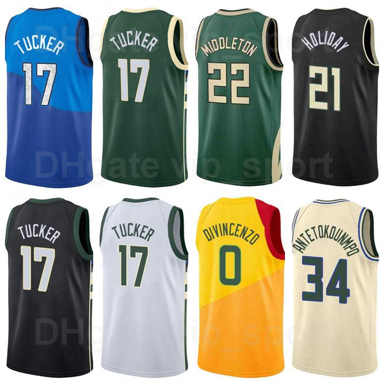 Screen Printed PJ Tucker Basketball Jersey 17 Giannis Antetokounmpo 34 Khris Middleton 22 Jrue Holiday 21 Donte DiVincenzo 0 Size S to XXXL, Black
Screen Printed PJ Tucker Basketball Jersey 17 Giannis Antetokounmpo 34 Khris Middleton 22 Jrue Holiday 21 Donte DiVincenzo 0 Size S to XXXL, Black