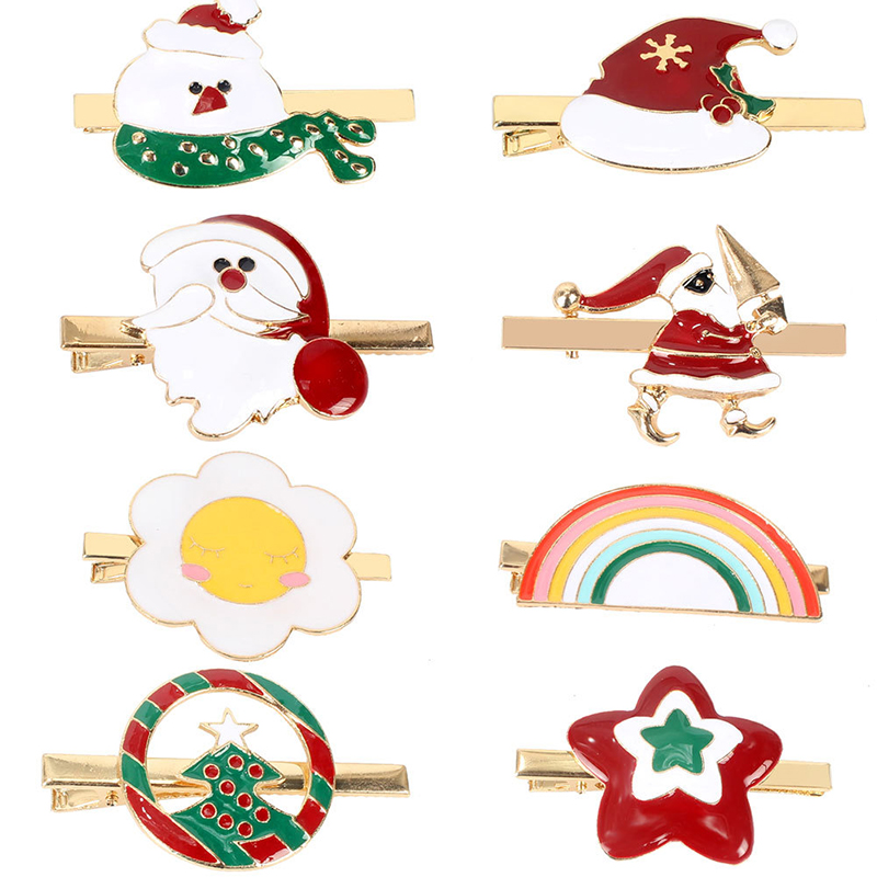 Christmas Hair Clips Fashion Creative Metal Word Clip Santa Claus Snowman Christmas-Tree Antlers Simple And Sweet Temperament Alloy Cute HairPin Ornaments Gifts
Christmas Hair Clips Fashion Creative Metal Word Clip Santa Claus Snowman Christmas-Tree Antlers Simple And Sweet Temperament Alloy Cute HairPin Ornaments Gifts