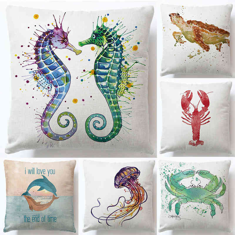 Soft Super Linen Pillow Case Private Rectangular Seahorse Turtle Fish Lovely Animal Sofa Cushion, Zy0081-13
Soft Super Linen Pillow Case Private Rectangular Seahorse Turtle Fish Lovely Animal Sofa Cushion, Zy0081-13