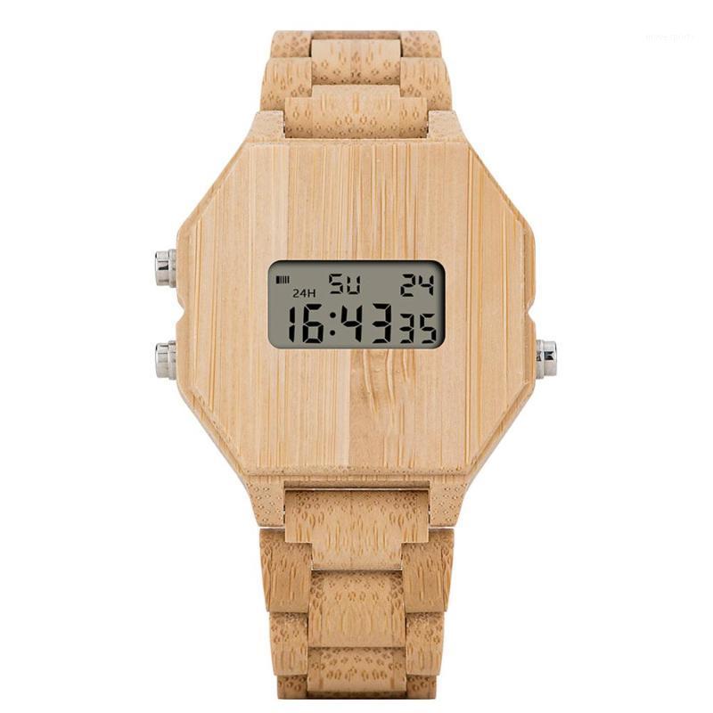 Wristwatches Bamboo Wood LED Display Electronic Watch Women Fashion Style Sport Wristwatch Auto Date Timepiece Customized, Gt019-1b
Wristwatches Bamboo Wood LED Display Electronic Watch Women Fashion Style Sport Wristwatch Auto Date Timepiece Customized, Gt019-1b