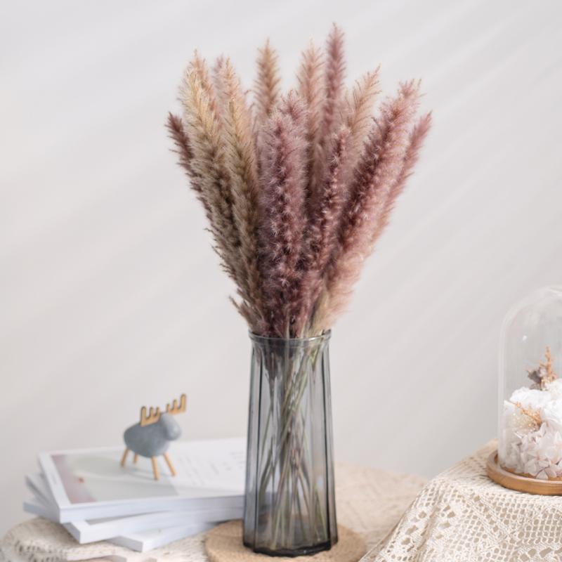 15Pcs Decoration Pampas Grass Large Real Dried Reed Flower Bouquet Home Plants Table Flores Preservadas Natura Decorative Flowers & Wreaths