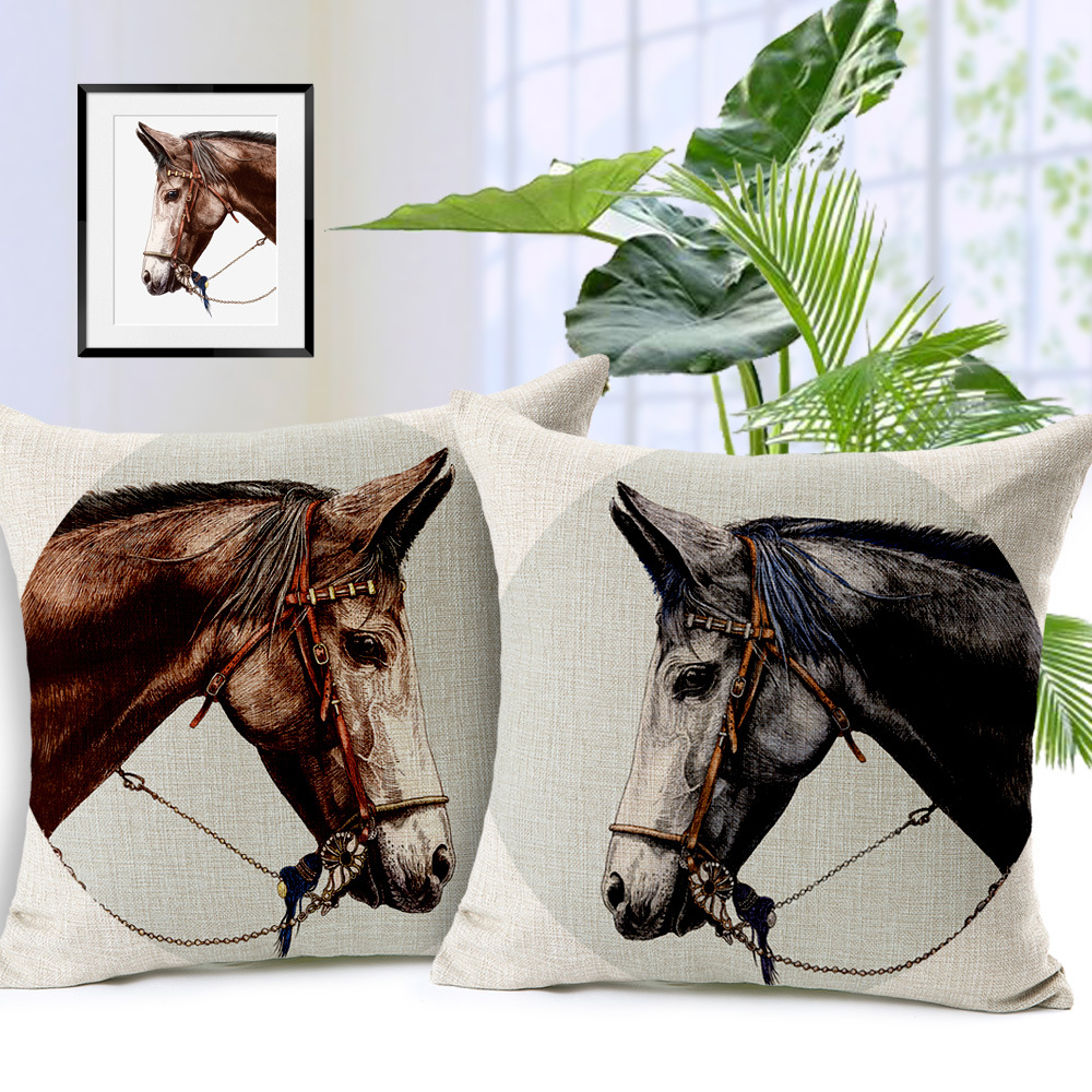 Brown Horse Print Pillow Cover Cotton Linen Pillows Cases European Royal Luxury Throw Pillowcases
Brown Horse Print Pillow Cover Cotton Linen Pillows Cases European Royal Luxury Throw Pillowcases