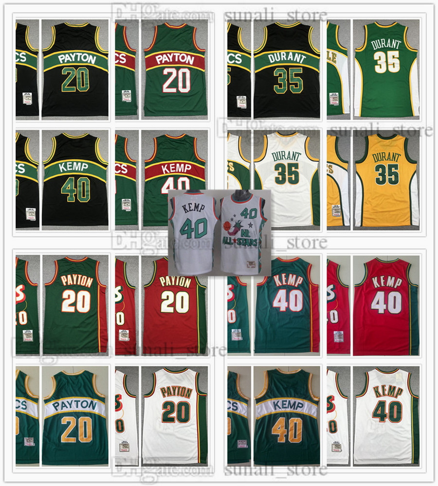 1995-96 Retro Basketball Jerseys Gary 20 Payton Shawn 40 Kemp Mesh Mitchell & Ness 2007-08 Kevin 35 Durant Men Green Black Red White Shirts Vintage Stitched
1995-96 Retro Basketball Jerseys Gary 20 Payton Shawn 40 Kemp Mesh Mitchell & Ness 2007-08 Kevin 35 Durant Men Green Black Red White Shirts Vintage Stitched