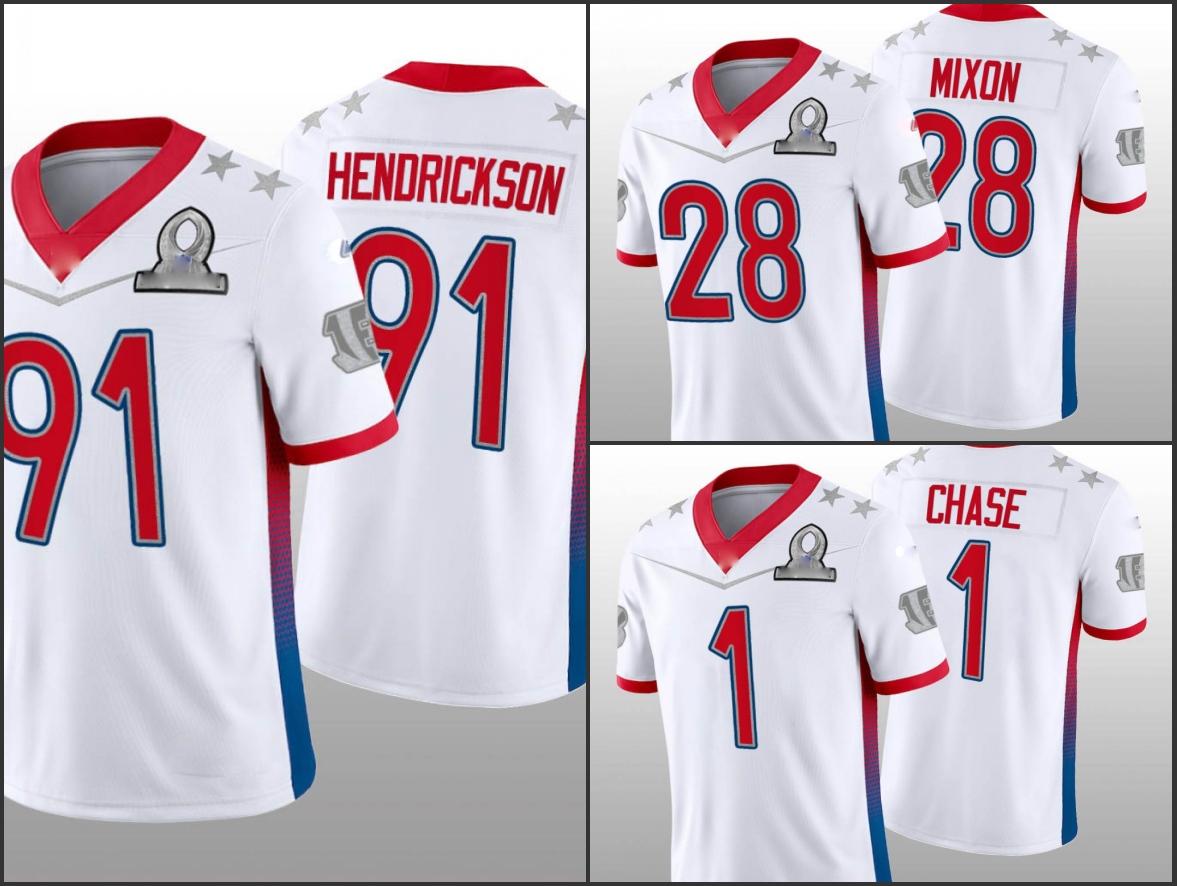 Cincinnati''Bengals''Men #1 Ja'Marr Chase 28 Joe Mixon 91 Trey Hendrickson Women Youth Custom White Game Jersey 2022 AFC Pro Bowl
Cincinnati''Bengals''Men #1 Ja'Marr Chase 28 Joe Mixon 91 Trey Hendrickson Women Youth Custom White Game Jersey 2022 AFC Pro Bowl