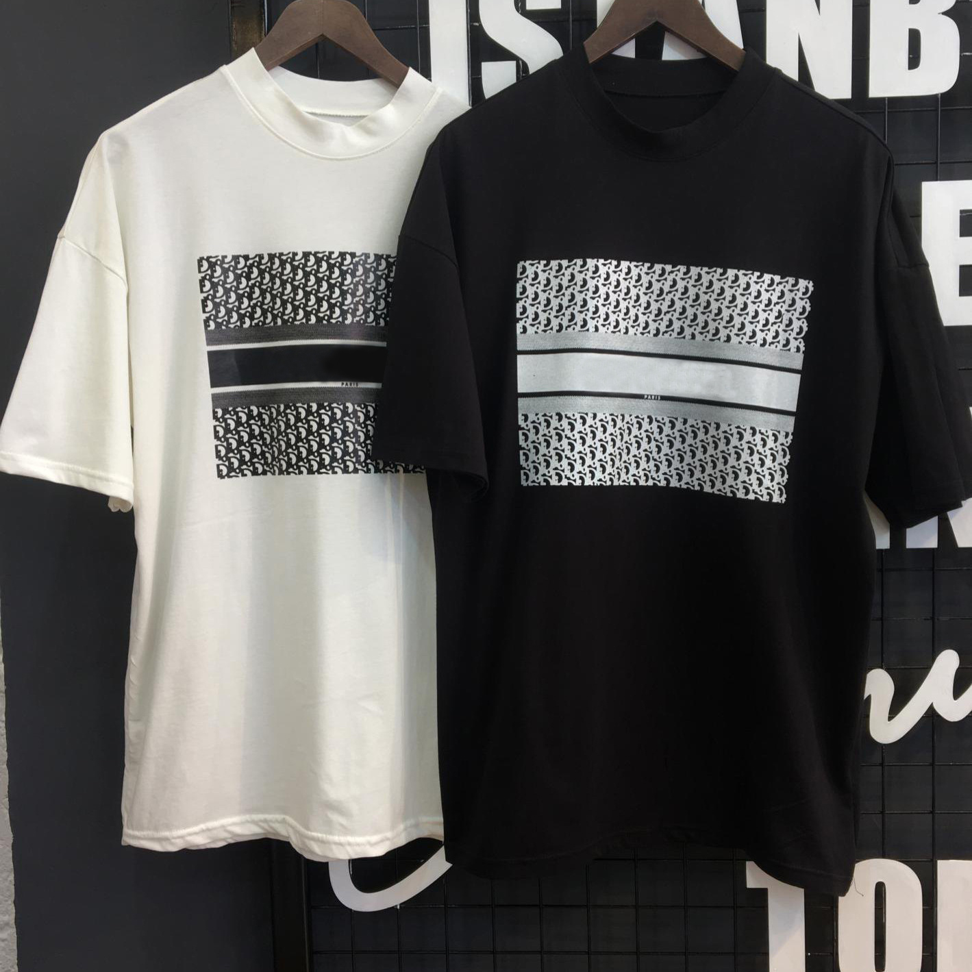 Spring and autumn fashion t shirts casual women's wear European American popular letter short sleeve top, White
Spring and autumn fashion t shirts casual women's wear European American popular letter short sleeve top, White