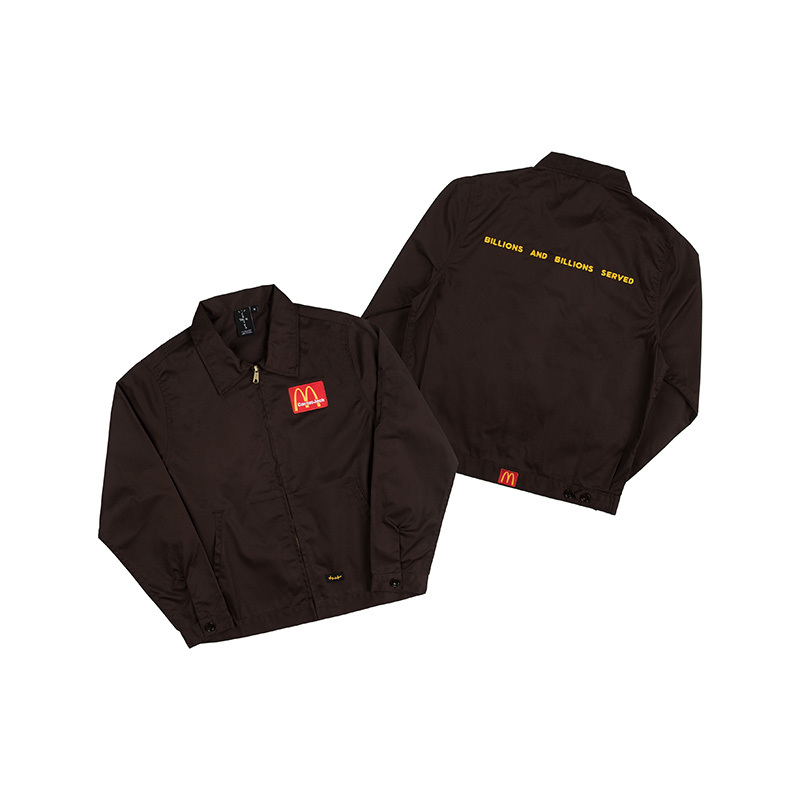 Street Fashion Travis Scott Cactus Jack Ts Same Mcdonald's Co Branded Tooling Zipper Jacket Fashion, Black;brown
Street Fashion Travis Scott Cactus Jack Ts Same Mcdonald's Co Branded Tooling Zipper Jacket Fashion, Black;brown