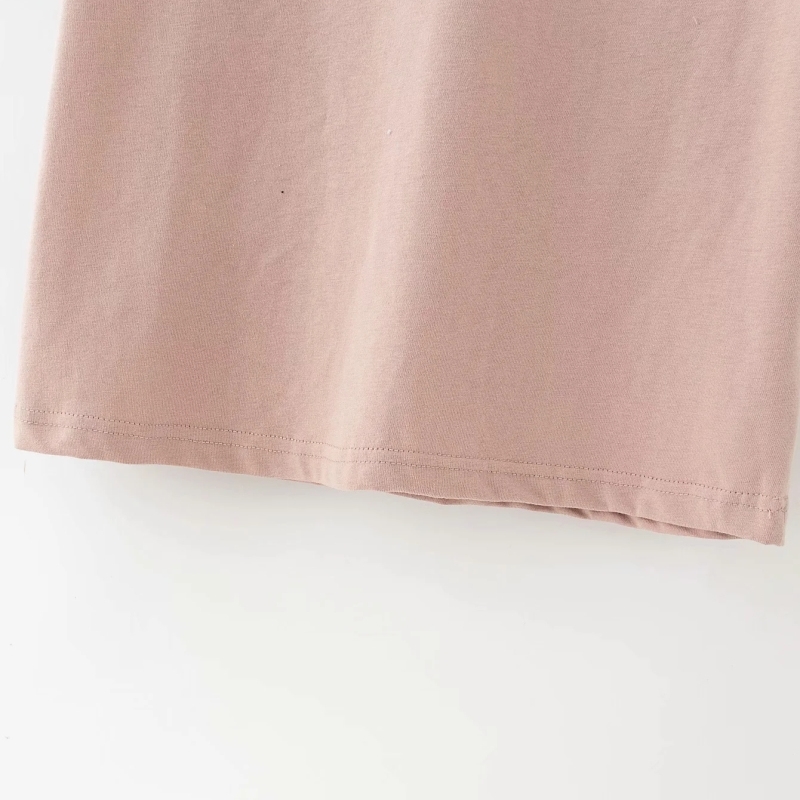 cotton ladies T shirts casual women t-shirts streetwear shoulder-paded tops summer girls soft top female shirt 210430