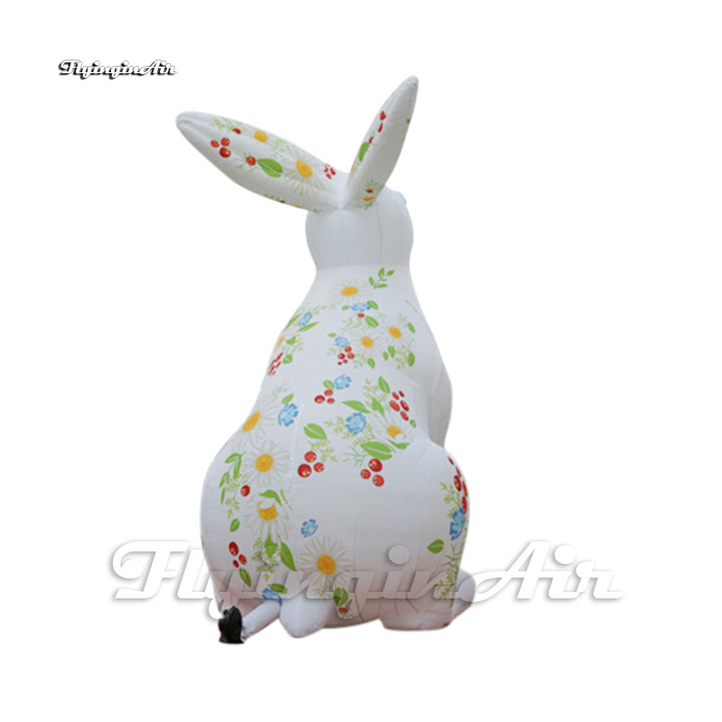 Outdoor Parade Performance Inflatable Rabbit 3m/4m/5m Height Easter Character Air Blown Bunny For Event