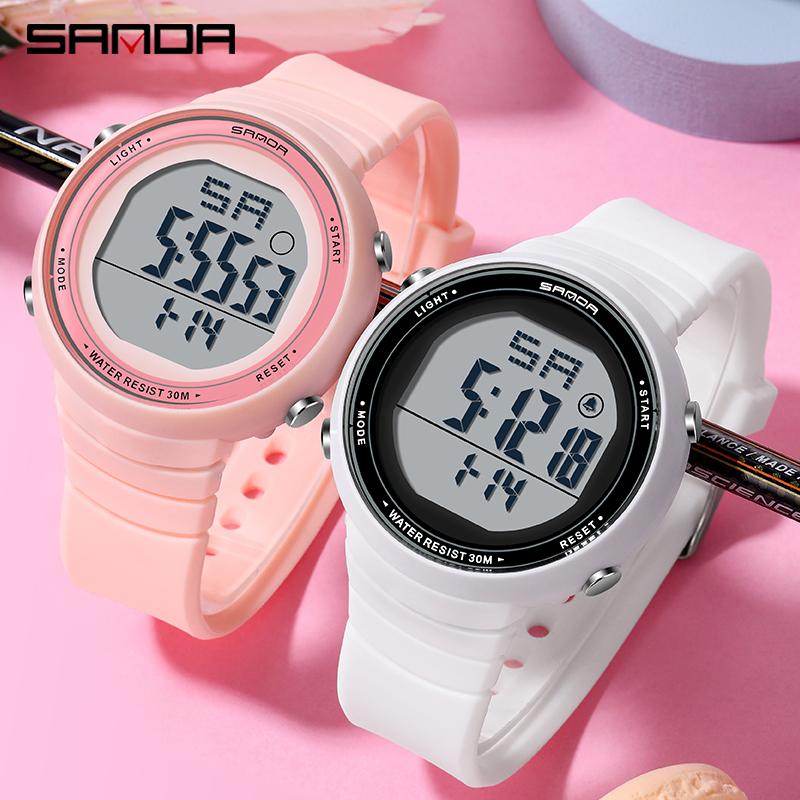 Wristwatches SANDA Men's Watches Fashion Casual LED Digital Wristwatch Male Electronic Clock Sports Alarm Women Watch Relogio Masculino, White
Wristwatches SANDA Men's Watches Fashion Casual LED Digital Wristwatch Male Electronic Clock Sports Alarm Women Watch Relogio Masculino, White