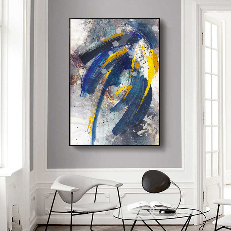 Colorful Line Posters And Prints Abstract Picture Canvas Painting Wall Art For Living Room Home Decoration NO FRAME