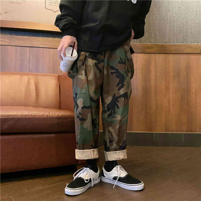 men's pants pr camouflage man cargo army green straight trousers male japanese fashion casual 's streetwear clothing mx0d, Black
men's pants pr camouflage man cargo army green straight trousers male japanese fashion casual 's streetwear clothing mx0d, Black