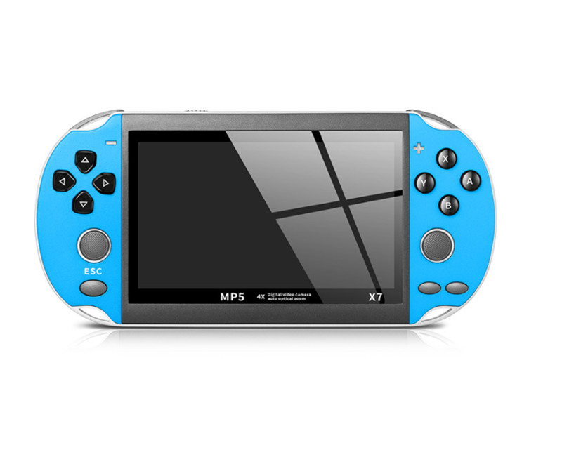 X7 4.3 inch Video Game Console MP5 8GB ROM Double Rocker Dual Joystick Arcade Games Handheld Player Portable Retro Console