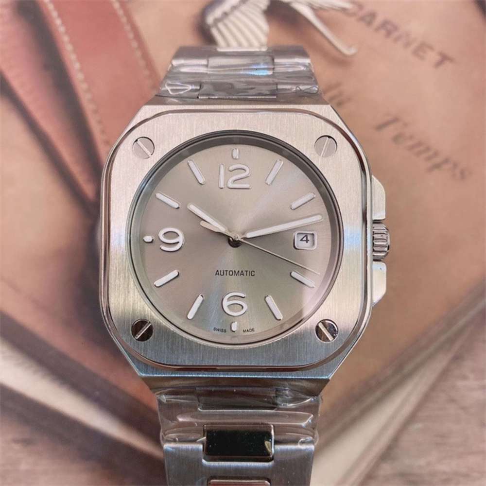 Automatic Mechanical Grey Mens Watches Watch Black Dial With Stainless Steel Bracelet 904L BR 05 Date Squar Case Limited donatella, Slivery;brown
Automatic Mechanical Grey Mens Watches Watch Black Dial With Stainless Steel Bracelet 904L BR 05 Date Squar Case Limited donatella, Slivery;brown