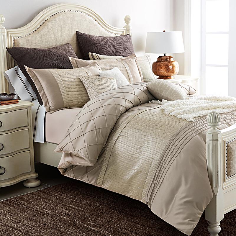 Imitate Silk Cotton Luxury Wedding Bedding Set 4/6 Pcs King Queen Size Pleated Duvet Cover Bedsheet Pillowcases Home Decor Sets