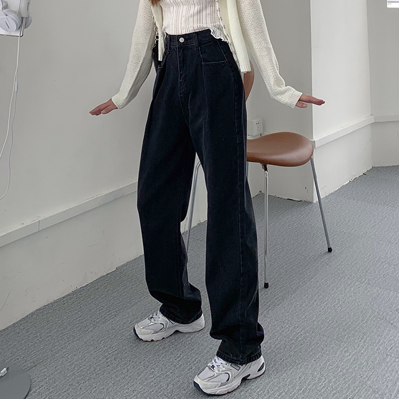 2021 New Fashionable High Waist Women Jeans Black Oversized Straight Trousers Women Autumn Wide Legs Denim Pants Women
2021 New Fashionable High Waist Women Jeans Black Oversized Straight Trousers Women Autumn Wide Legs Denim Pants Women