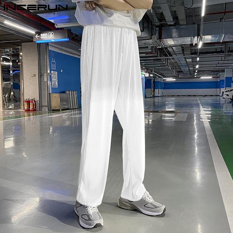 Men's Pants INCERUN Korean Style Men Solid Pantalons Loose Comeforable Ice Fabric Casual Streetwear Male Drape Straight Wide-leg S-5XL, Black
Men's Pants INCERUN Korean Style Men Solid Pantalons Loose Comeforable Ice Fabric Casual Streetwear Male Drape Straight Wide-leg S-5XL, Black