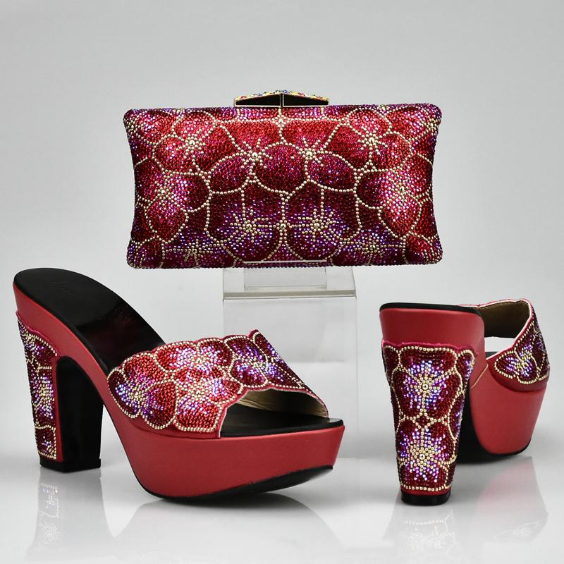 Red Color Ladies Matching Shoe And Bag Set For Wedding High Quality African Women Party Shoes Arrival Dress, Black
Red Color Ladies Matching Shoe And Bag Set For Wedding High Quality African Women Party Shoes Arrival Dress, Black