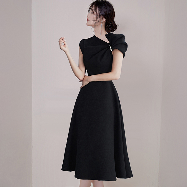Summer Hepburn Black Chic Midi Dresses Elegant Women Club Sexy Bodycon Dress Party Casual Beach Vestidos 210506