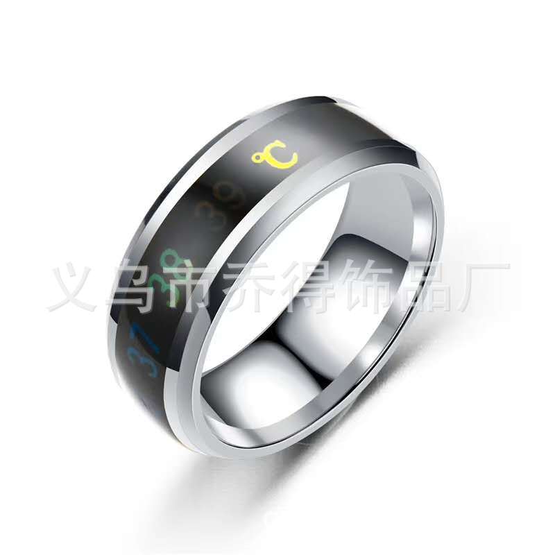 8MM 316L Stainless Steel Temperature designer Rings Mood Emotion Intelligent thermometer finger Rings For women Men Couple Fashion 83 K2, Silver
8MM 316L Stainless Steel Temperature designer Rings Mood Emotion Intelligent thermometer finger Rings For women Men Couple Fashion 83 K2, Silver