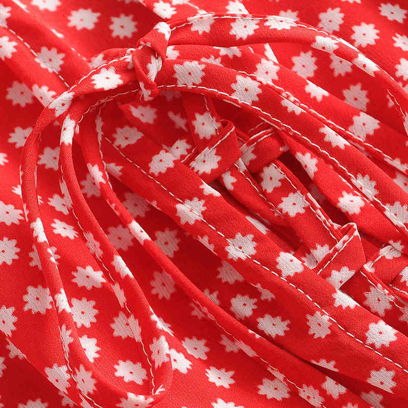 Summer Floral Print Playsuit Women Short Sleeve Casual Bodysuit Bow Tie Decorate Rompers Ladies Ropa De Mujer 210515