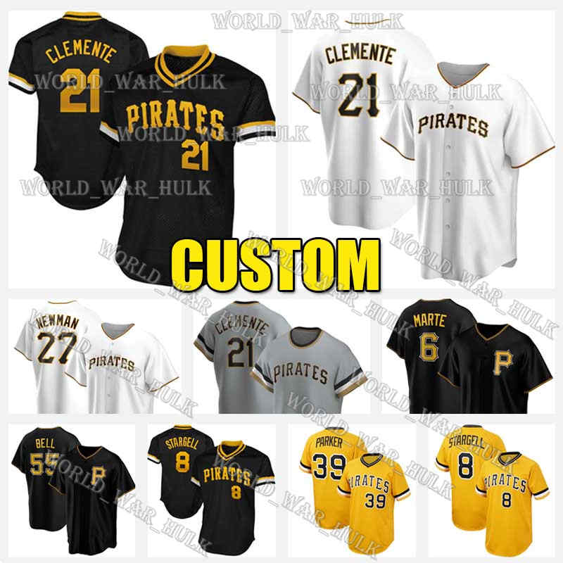 21 Roberto Clemente Jersey 39 Dave Parker 22 Kevin Newman 8 Willie Stargell 13 Ke'Bryan Hayes 55 Josh Bell Pirates 6 Starling Marte Custom, Men custom retro(haidao)
21 Roberto Clemente Jersey 39 Dave Parker 22 Kevin Newman 8 Willie Stargell 13 Ke'Bryan Hayes 55 Josh Bell Pirates 6 Starling Marte Custom, Men custom retro(haidao)