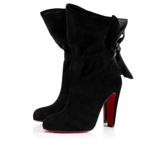 Famous Winter Brand Luxurious Red Bottom Kristofa Ankle Boots Women High Heels Black Suede Leather Fashion Lady Booty With Box,EU44
Famous Winter Brand Luxurious Red Bottom Kristofa Ankle Boots Women High Heels Black Suede Leather Fashion Lady Booty With Box,EU44