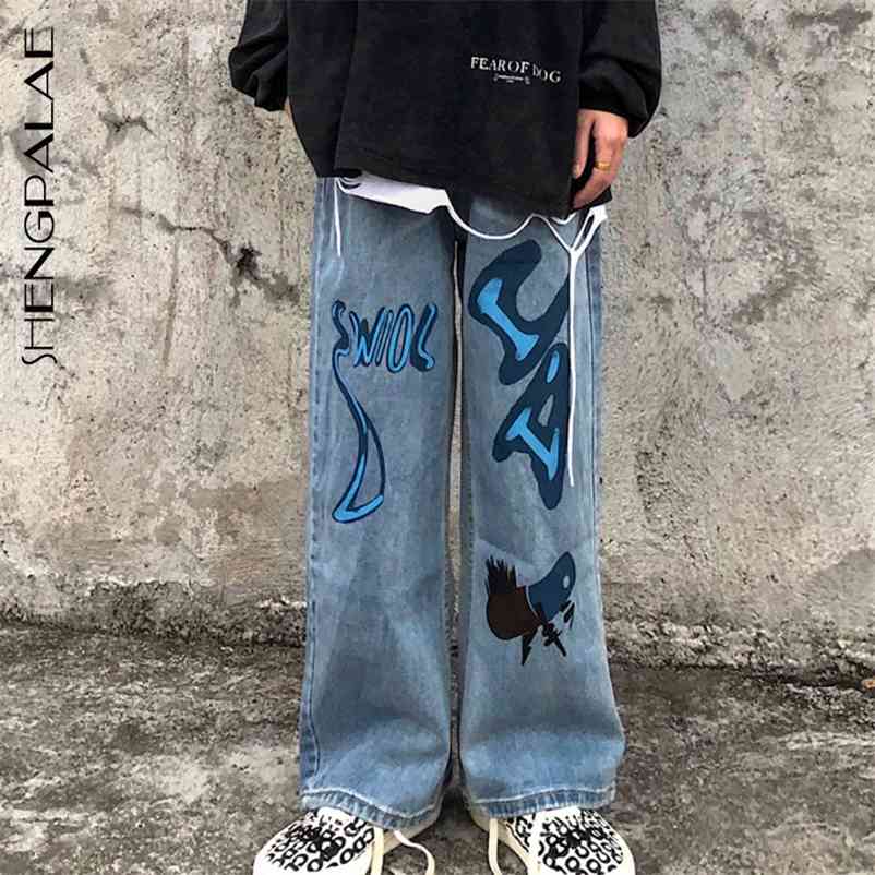 SHENGPALAE Summer Casual Jeans Woman Long Trousers Cowboy Female Loose Streetwear Hit Color Graffiti Pants ZA4944 210629, Light blue
SHENGPALAE Summer Casual Jeans Woman Long Trousers Cowboy Female Loose Streetwear Hit Color Graffiti Pants ZA4944 210629, Light blue