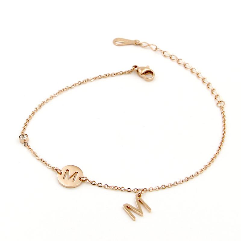Anklets Beautiful Charm Zircon And M Letters Hollow Rose Gold Color Anklet Top Quality Titanium Steel Jewels For Women, Red;blue
Anklets Beautiful Charm Zircon And M Letters Hollow Rose Gold Color Anklet Top Quality Titanium Steel Jewels For Women, Red;blue