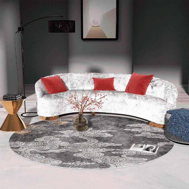 Light Luxury And Simplicity Round Carpet Bedroom Bedside Living Room Computer Swivel Chair Coffee Table Hanging Basket Carpets