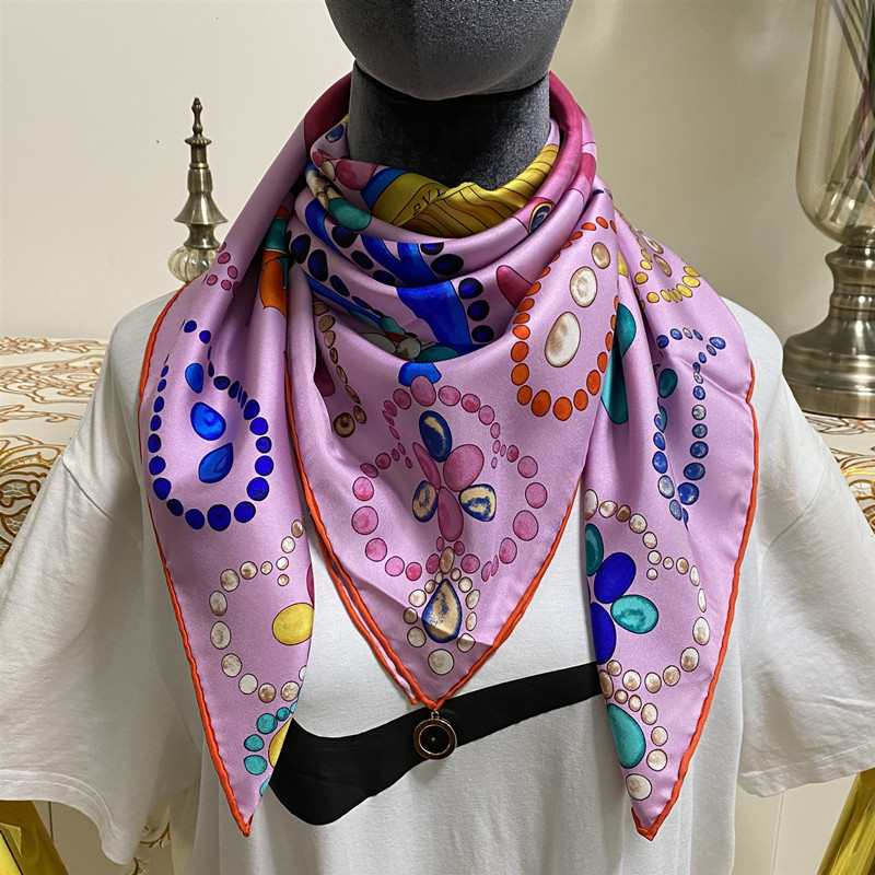Women's square scarf scarves high quality 100% twill silk material pink color pint letter flowres pattern size 90cm - 90cm
Women's square scarf scarves high quality 100% twill silk material pink color pint letter flowres pattern size 90cm - 90cm