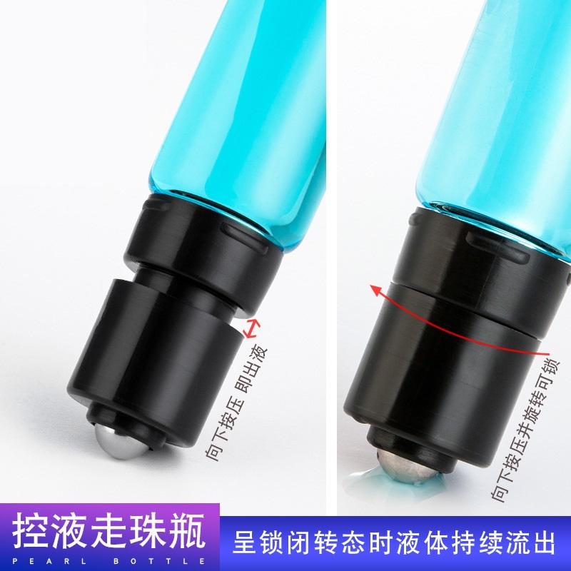 10ml/15ml/20ml Black & White Press Lock Roller On Essential Oil Bottle Controllable Liquid Perfume Jar Storage Bottles Jars