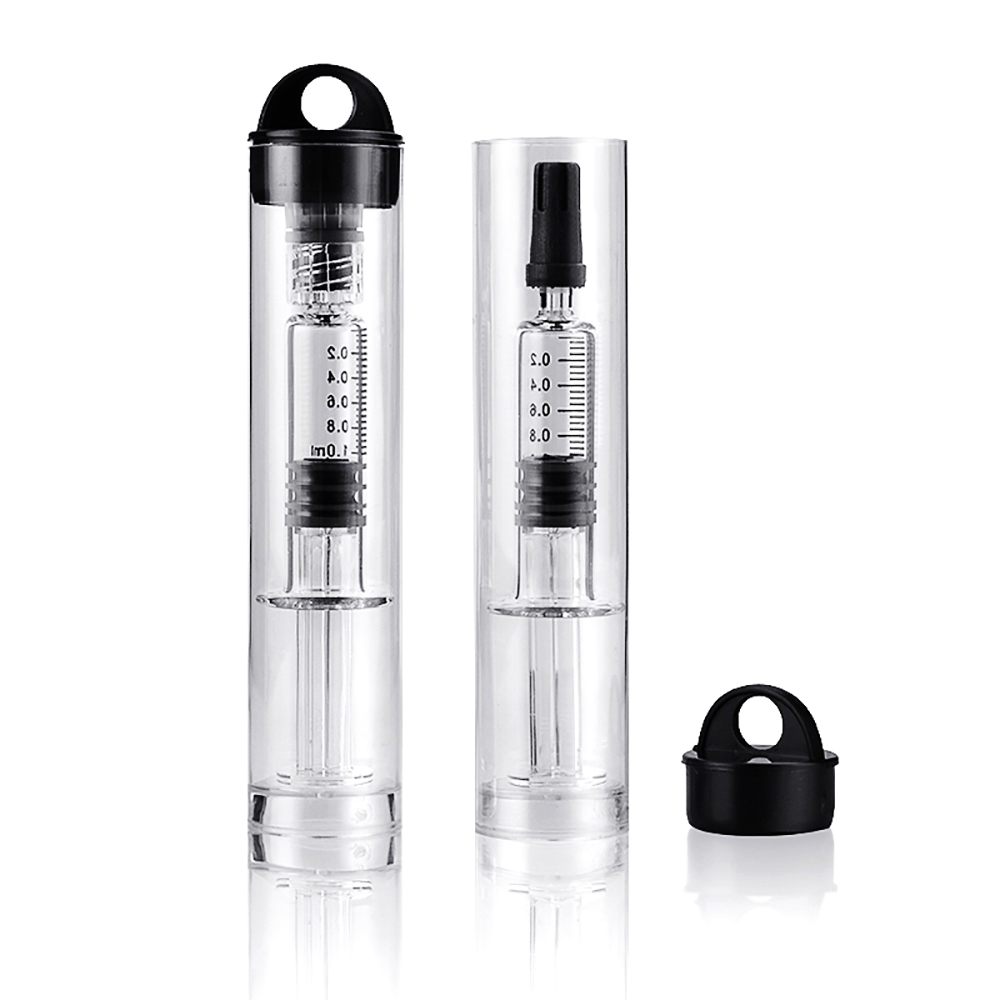 1ml Glass Syringe Disposable Vape Tank Bag Luer Lock & Head Syringes Injection Oil Filling Tool Dab Rig with Plastic Tube Packaging
1ml Glass Syringe Disposable Vape Tank Bag Luer Lock & Head Syringes Injection Oil Filling Tool Dab Rig with Plastic Tube Packaging