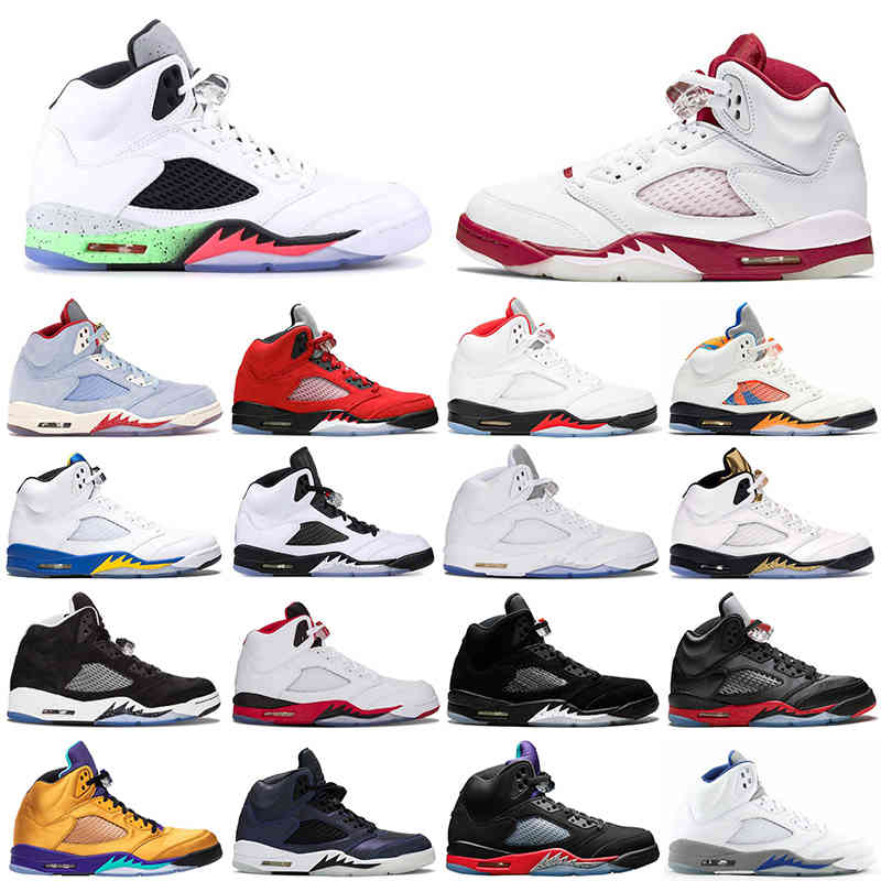 Basketball Shoes Men 5s 5 White Cement Oreo Fire Red Laney Island Green Olympic Metallic Gold Mens Trainers Sneakers Size US 7-13, International flight
Basketball Shoes Men 5s 5 White Cement Oreo Fire Red Laney Island Green Olympic Metallic Gold Mens Trainers Sneakers Size US 7-13, International flight