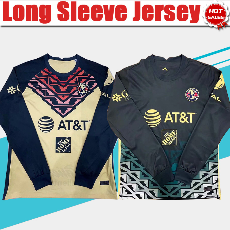Long Sleeve LIGA MX Club America Football Jersey Away Black #10 GIOVANI #8 MATEUS 15 CASTILLO Home Yellow Soccer Shirt 21/22 Men Full Sleeve Soccer Jerseys Uniform
Long Sleeve LIGA MX Club America Football Jersey Away Black #10 GIOVANI #8 MATEUS 15 CASTILLO Home Yellow Soccer Shirt 21/22 Men Full Sleeve Soccer Jerseys Uniform