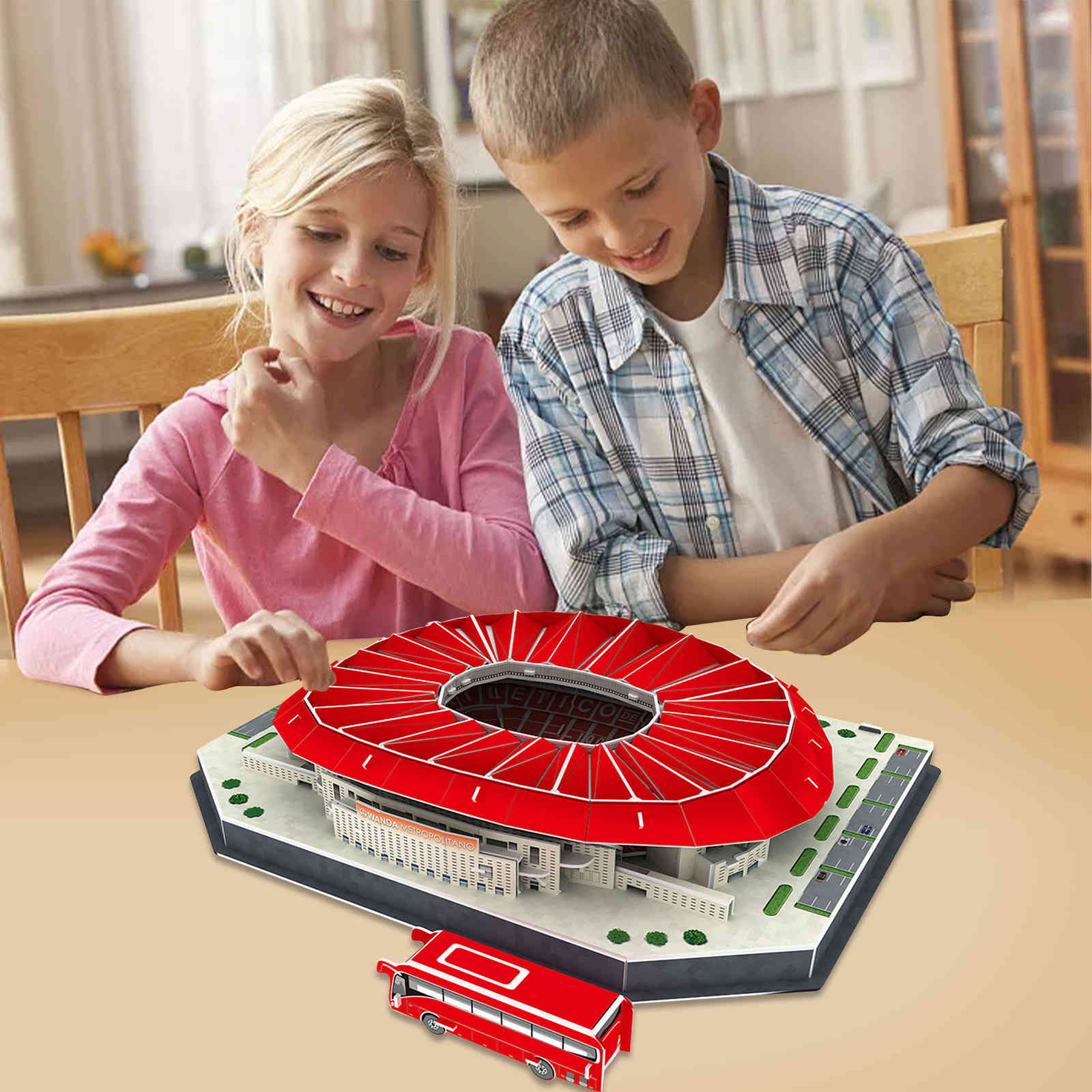 Architecture Block Old Trafford Football Field Toy Nou Camp Stadium Building Milano Micro Blocks Educational Bricks Gifts X0522