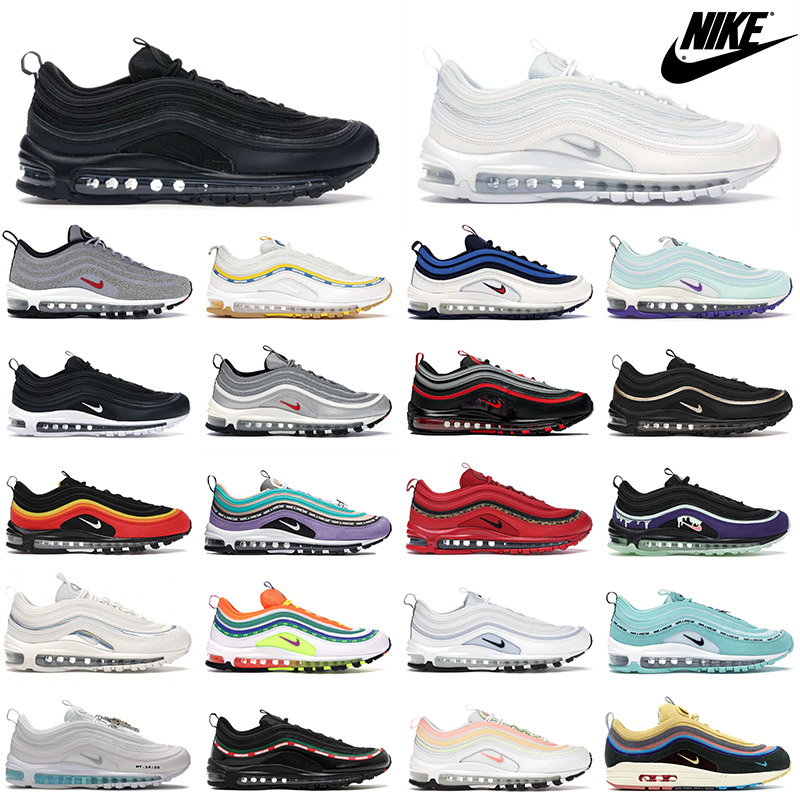 2021 Authentic Max 97 97s Running Shoes Triple Black ALL White Air Airmaxs Sneakers MSCHF Jesus Off Men Women Halloween Airmax Trainers, D19 south beach 36-45
2021 Authentic Max 97 97s Running Shoes Triple Black ALL White Air Airmaxs Sneakers MSCHF Jesus Off Men Women Halloween Airmax Trainers, D19 south beach 36-45