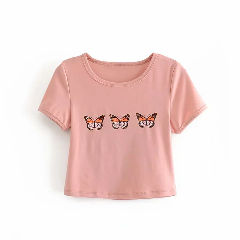 Women Fashion Animal Printed Short 100% Cotton T-shirts Casual Girls Stretch O-Neck Summer Outfit Tops 210520, Sky blue
Women Fashion Animal Printed Short 100% Cotton T-shirts Casual Girls Stretch O-Neck Summer Outfit Tops 210520, Sky blue
