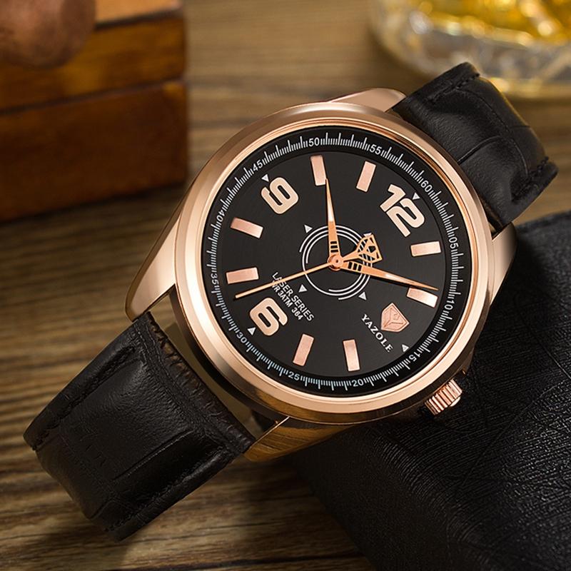 Wristwatches Top Brand YAZOLE Simple Stylish Premium Quartz Movement Men Watch Practical Luminous Hands Life Waterproof Relogio Masculino 36, Black blue
Wristwatches Top Brand YAZOLE Simple Stylish Premium Quartz Movement Men Watch Practical Luminous Hands Life Waterproof Relogio Masculino 36, Black blue