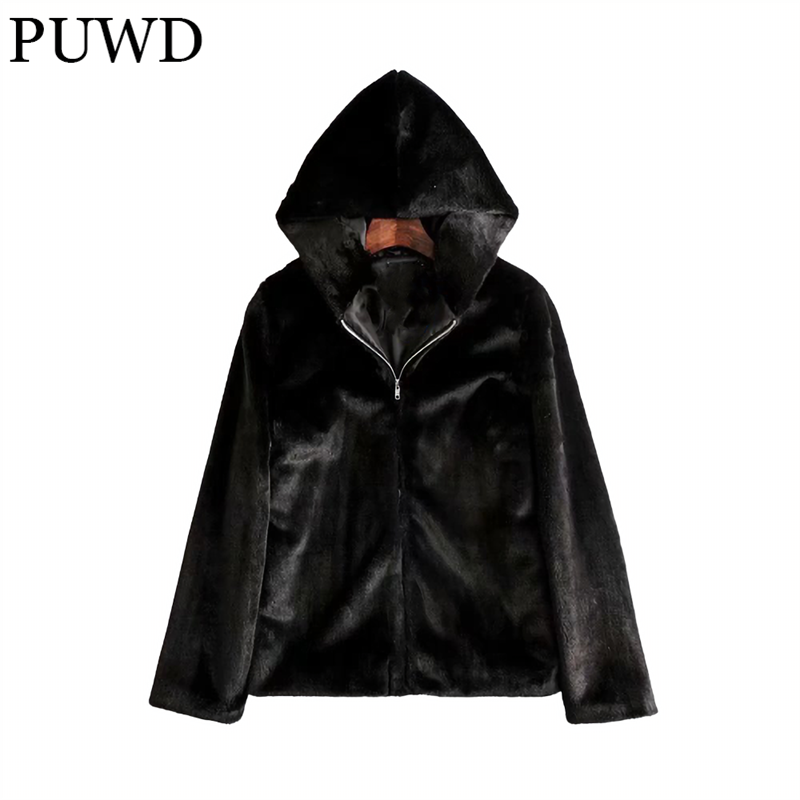 Women' Jackets PUWD Casual Women Soft Coat Hooded Solid Color Loose Ladies Warm Jacket 2021 Winter Fashion Streetwear Female Chic Outwear, Black
Women' Jackets PUWD Casual Women Soft Coat Hooded Solid Color Loose Ladies Warm Jacket 2021 Winter Fashion Streetwear Female Chic Outwear, Black