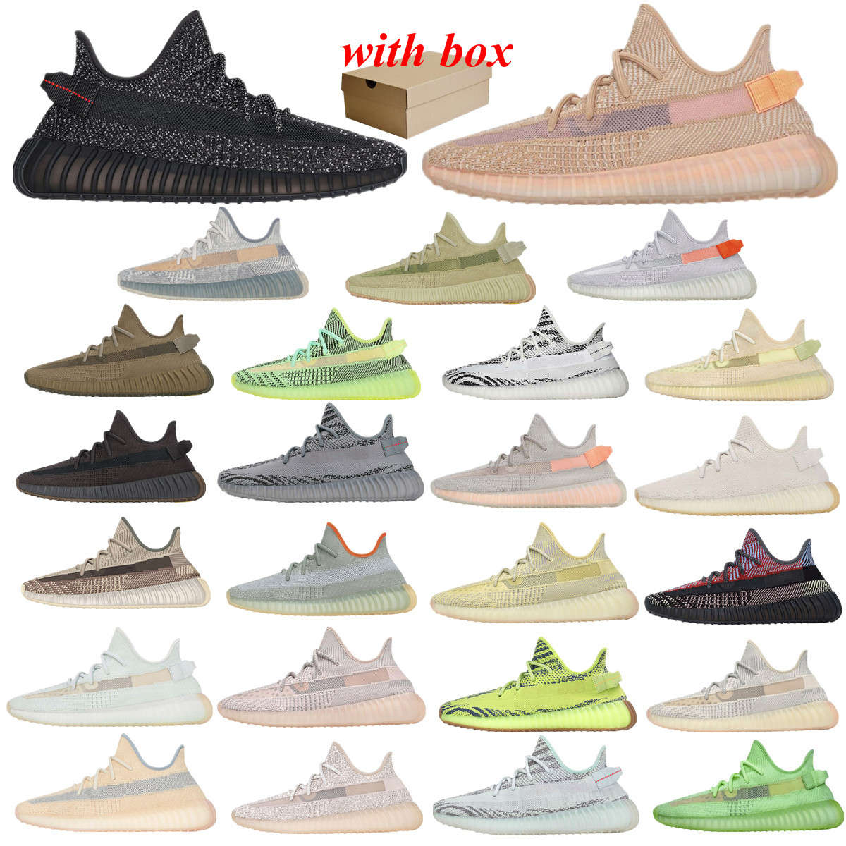 Kanye Static 3M Reflective Running Shoes Belgua 2.0 Semi Frozen Yellow with box Designer Men Women Trainer Sneakers Eur 36-46
Kanye Static 3M Reflective Running Shoes Belgua 2.0 Semi Frozen Yellow with box Designer Men Women Trainer Sneakers Eur 36-46