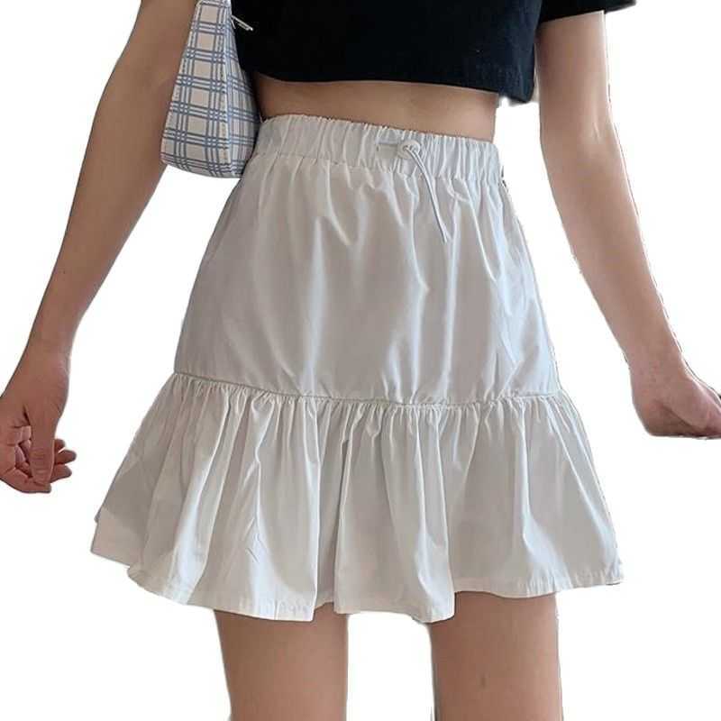 Preppy Style Ruched Pleated Skirts Woman High Waist Casual 90s Mini Skirt Lady Trendy Y2K Summer Beachwear White 210601
Preppy Style Ruched Pleated Skirts Woman High Waist Casual 90s Mini Skirt Lady Trendy Y2K Summer Beachwear White 210601