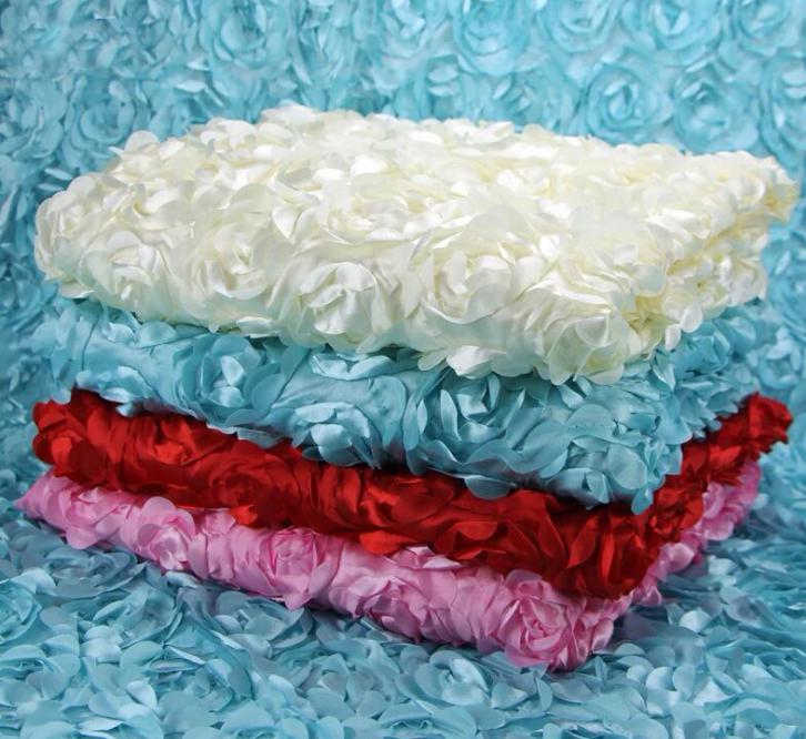 decoration 1.3 m Width Romantic White 3D Rose Petal Carpet Aisle Runner For Wedding Backdrop Centerpieces Favors Party Supplies Carpet