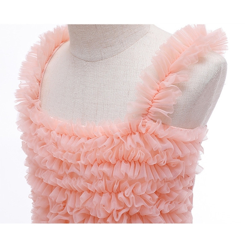 Toddler Baby Girl Infant Princess Dress Cake Tutu Wedding Summer Kids Party Vestidos for 1st Year Birthday 210508